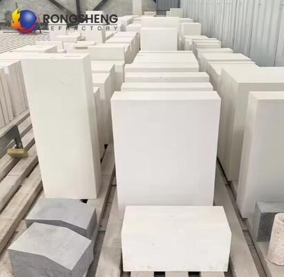 Rongsheng Wear-Resistant Brick Fused Cast Azs Block Casting Zirconia Corundum Refractory Bricks For Glass Furnace