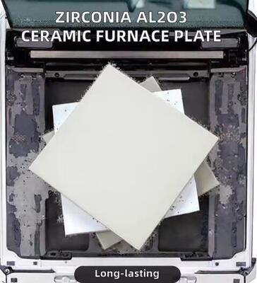 Zirconia Al2O3 Ceramic Plate For High Temperature Furnace Industrial Ceramic Application Custom Cutting Bending Processing