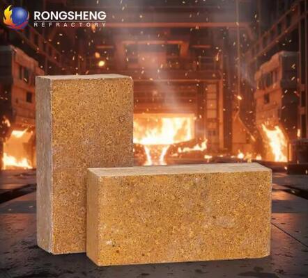 High Temperature Refractory Magnesium Brick Excellent Slag Resistance Sintered Magnesia Bricks for Steel Furnace Lining