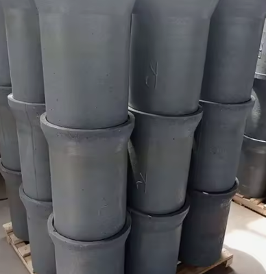 Factory Supply Large Sic Crucible 50kg 350kg Silicon Carbide Pot Sagger Silicon Carbide Crucible For Melting Cast Iron
