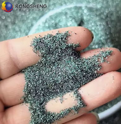High Purity RONGSHENG Green Silicon Carbide Powder Abrasive Grit 240# 360# F1200 High Strength 1900 Refractory Ceramic
