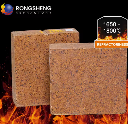 Rongsheng Refractory Magnesium Iron Spinel Brick High Refractoriness 1800℃ Magnesia Alumina Spinel Bricks For Cement Kiln