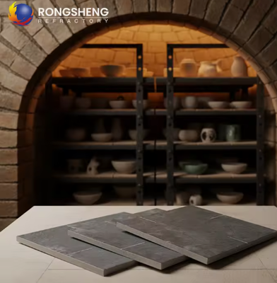 Custom Size Sic Plate Silicon Carbide Ceramics Refractory Hearth Plates Nitride-Bonded Silicon Carbide Kiln Shelves