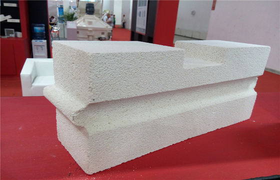 Alumina Hollow Ball Insulating Fire Brick Lining Refractory Blocks , Acid Resistant